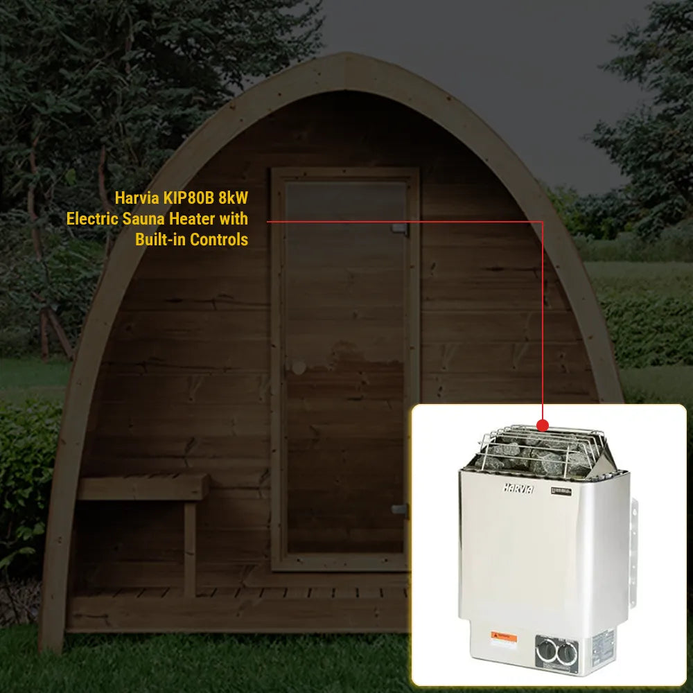 SaunaLife Model G3 Outdoor Home Sauna Kit