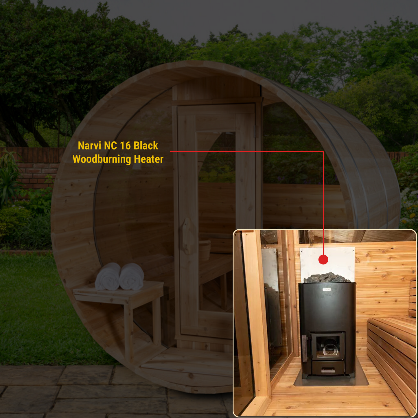 Canadian Timber Serenity MP Barrel Sauna CTC2245MP