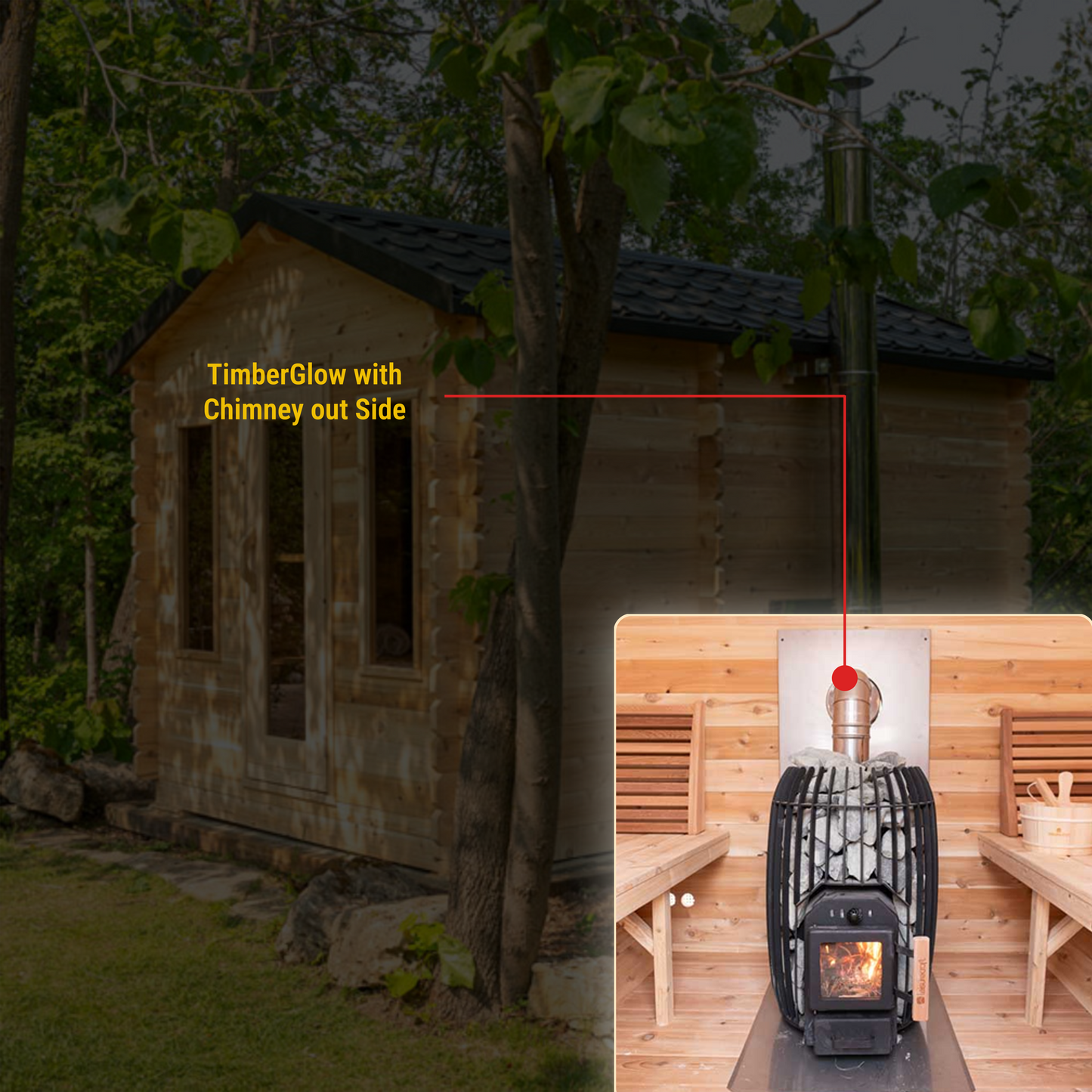 CT Georgian Cabin Sauna with Changeroom