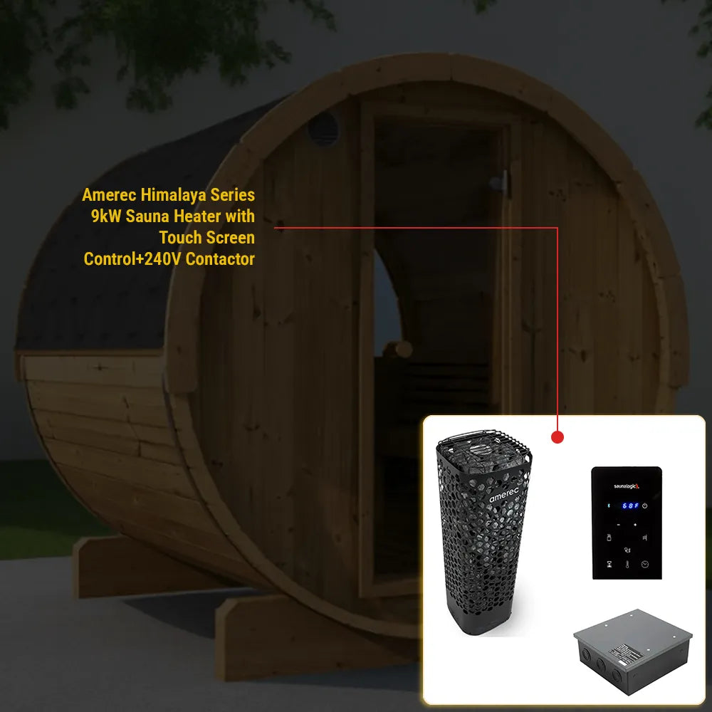 SaunaLife Model E8W Sauna Barrel-Window