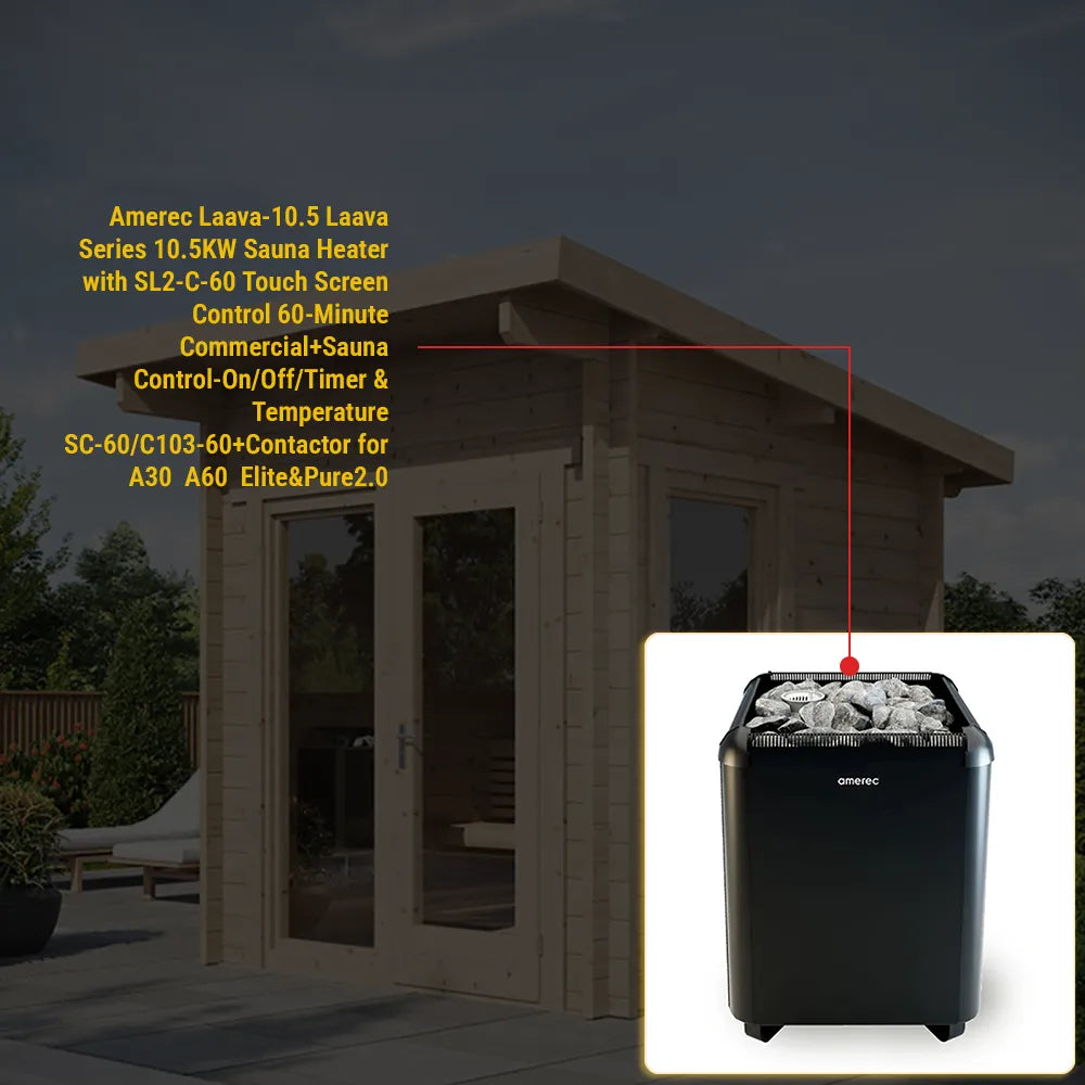 SaunaLife Model G4 Outdoor Home Sauna Kit