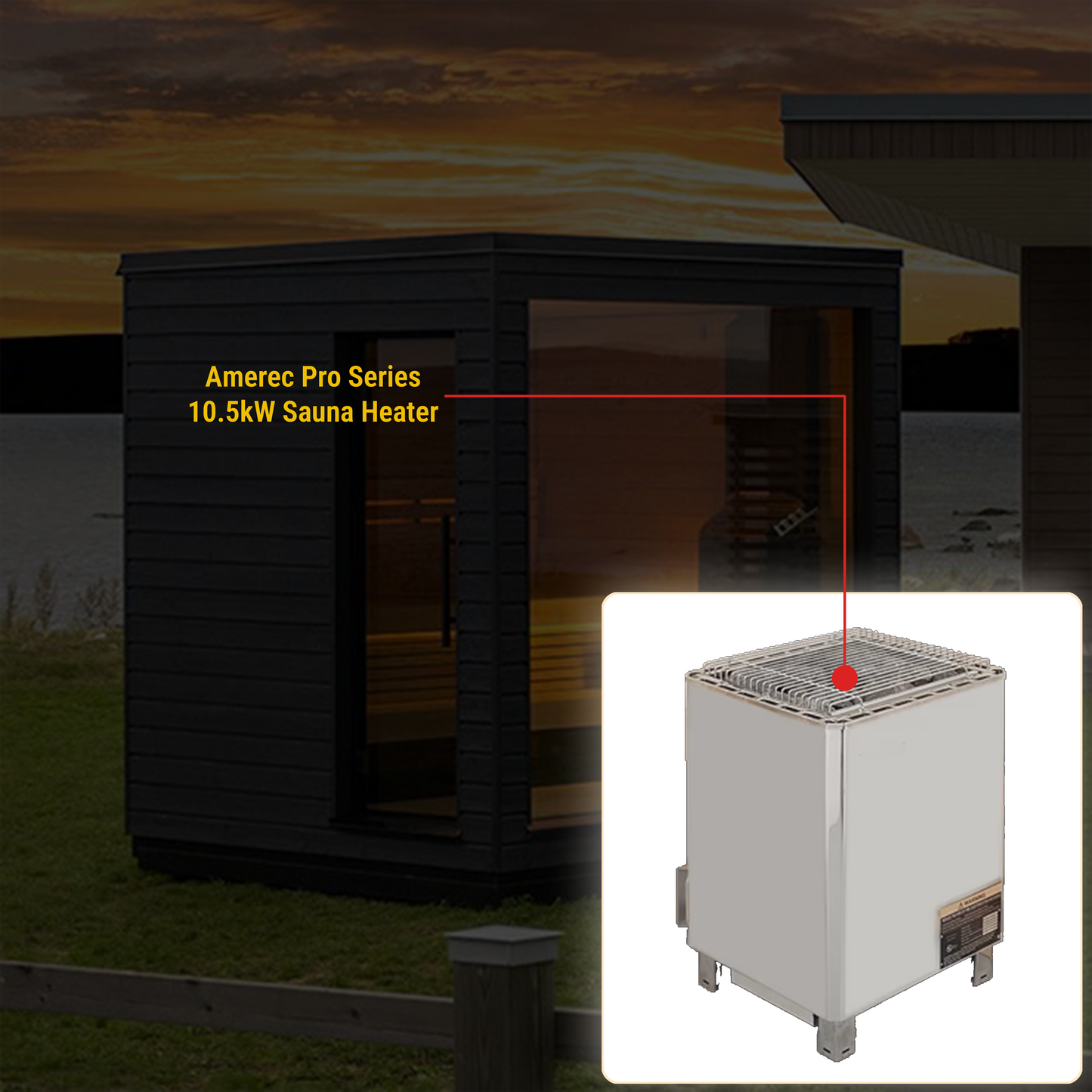 SaunaLife Model G6 Pre-Assembled Outdoor Home Sauna