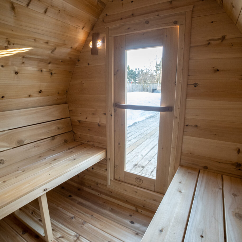 Canadian Timber MiniPOD CTC77M Outdoor Cedar Sauna 
