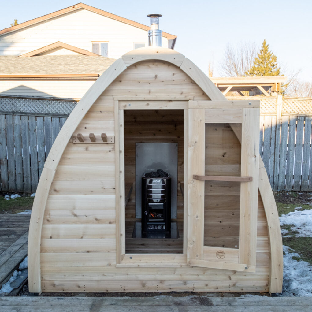 Canadian Timber MiniPOD CTC77M Outdoor Cedar Sauna 