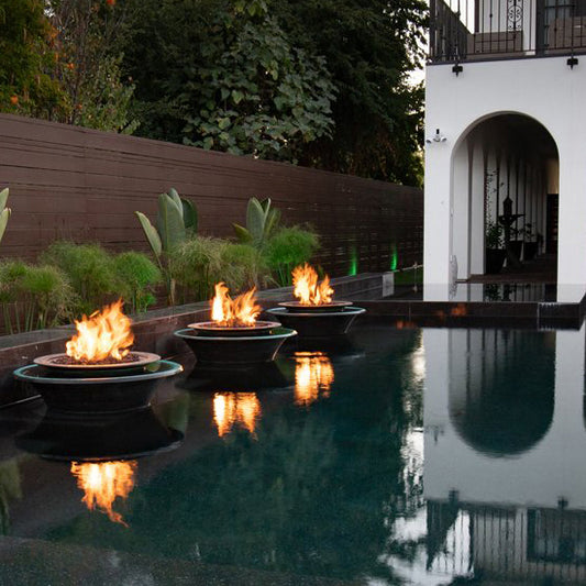 Cazo Fire & Water Bowl Copper 360° Spill