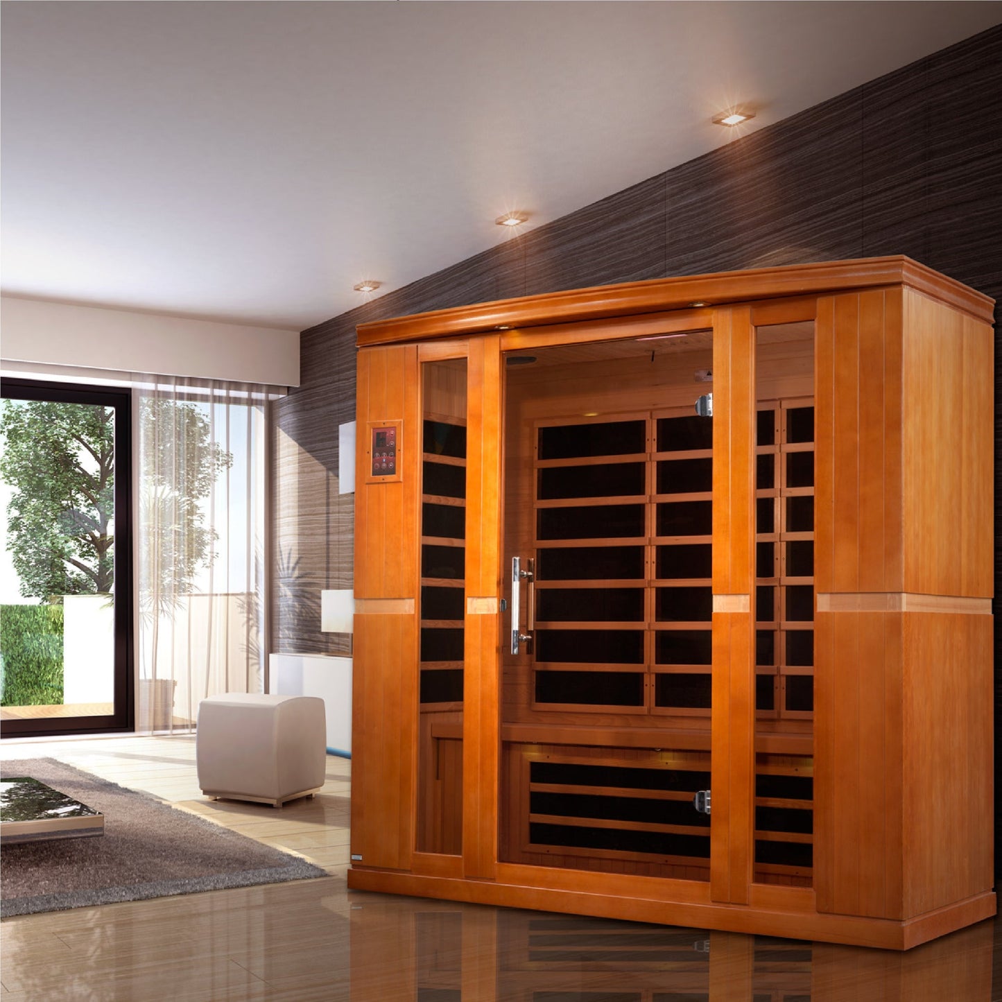 Dynamic "Bergamo" 4 Person Ultra Low EMF Far IR Sauna (DYN-6440-01 Elite)