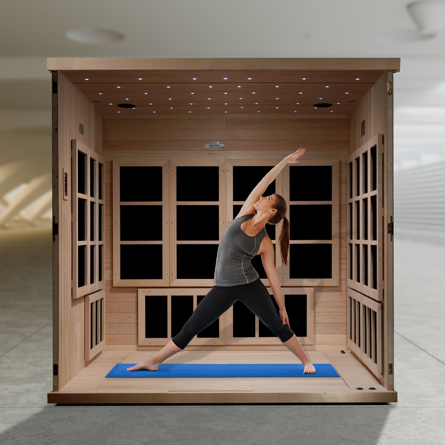 2025 Golden Designs "Catalonia" 8 Person Near Zero EMF FAR IR Sauna