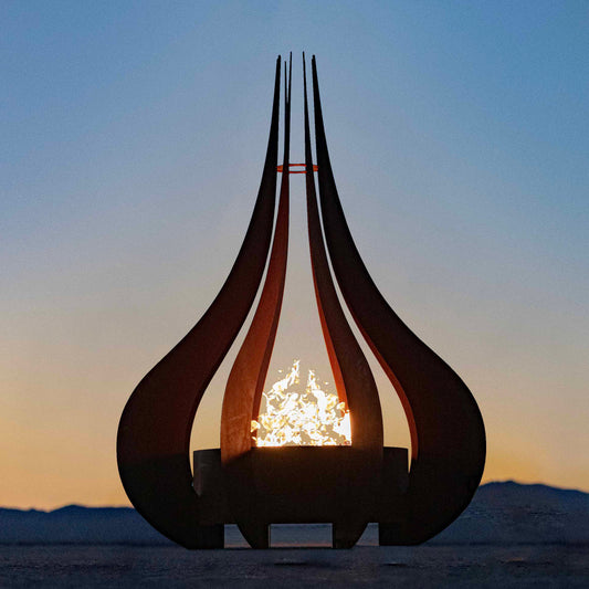 The Comet fire sculpture