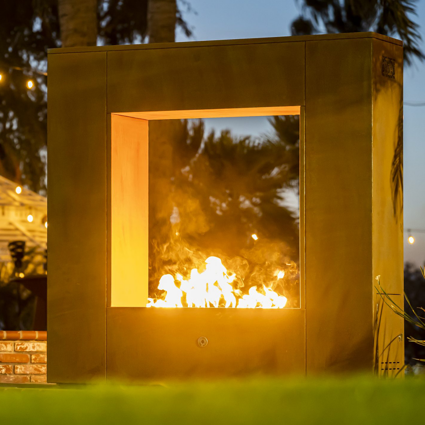 The Williams Fireplace Corten Steel