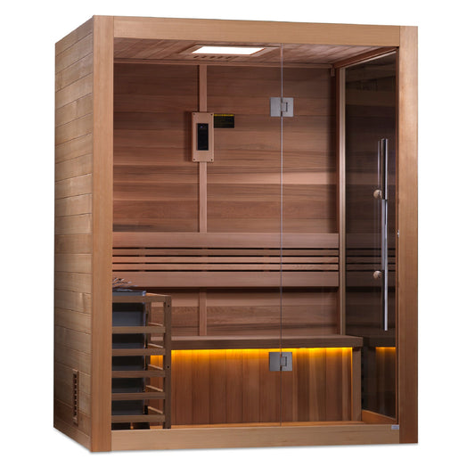 Golden Designs "Hanko" 2-3 Person Traditional Sauna (GDI-7202-01)