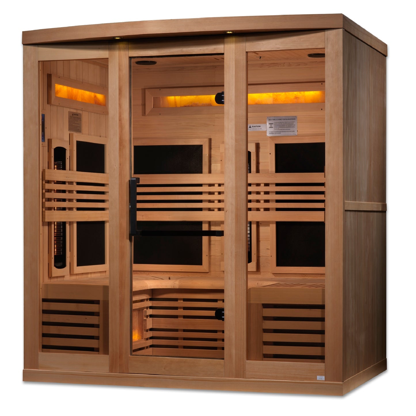 Golden Designs "Reserve Edition" 6 Person Near Zero EMF Full Spectrum with Himalayan Salt Bar