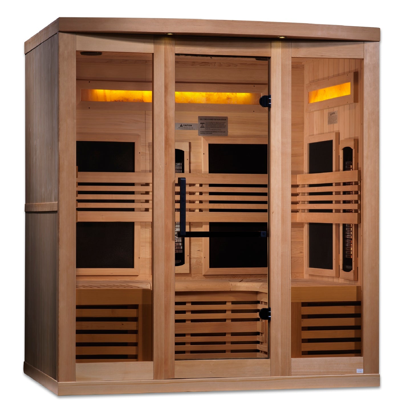 Golden Designs "Reserve Edition" 6 Person Near Zero EMF Full Spectrum with Himalayan Salt Bar