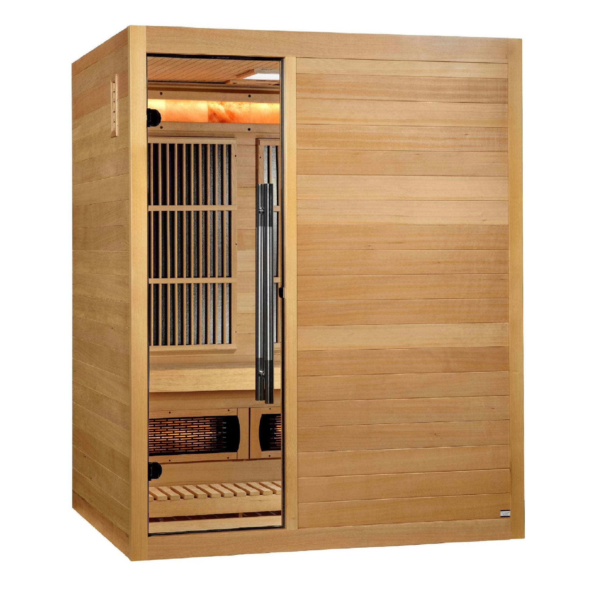 2025 Golden Designs "Soria" 3 Person Hybrid Sauna Indoor Full Spectrum and Harvia Traditional Stove