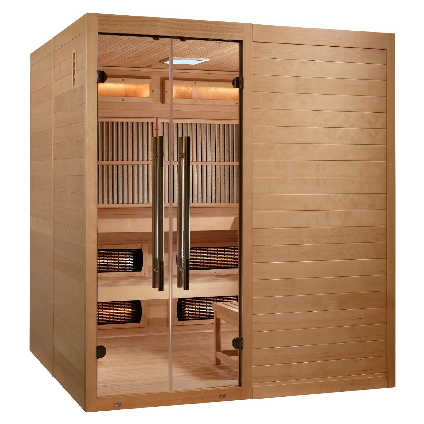 2025 Golden Designs "Toledo" 6 Person Hybrid Sauna Indoor Full Spectrum and Harvia Traditional Stove