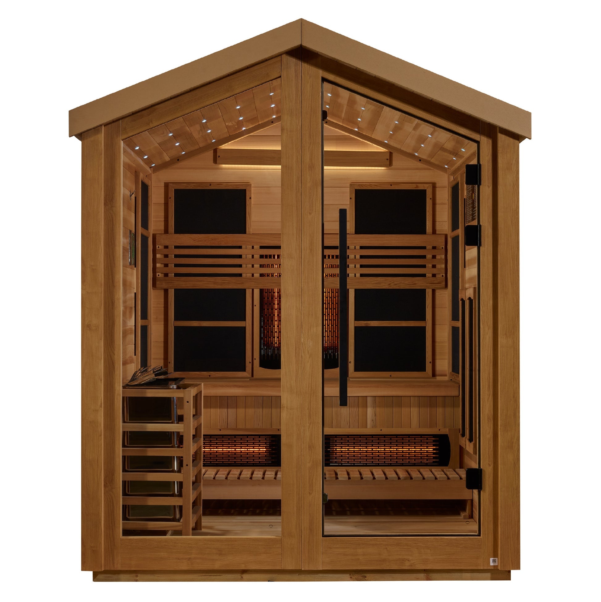 Golden Designs "Loviisa" 3 Person Barn Hybrid PureTech™ Full Spectrum IR or Traditional Stove Outdoor Sauna
