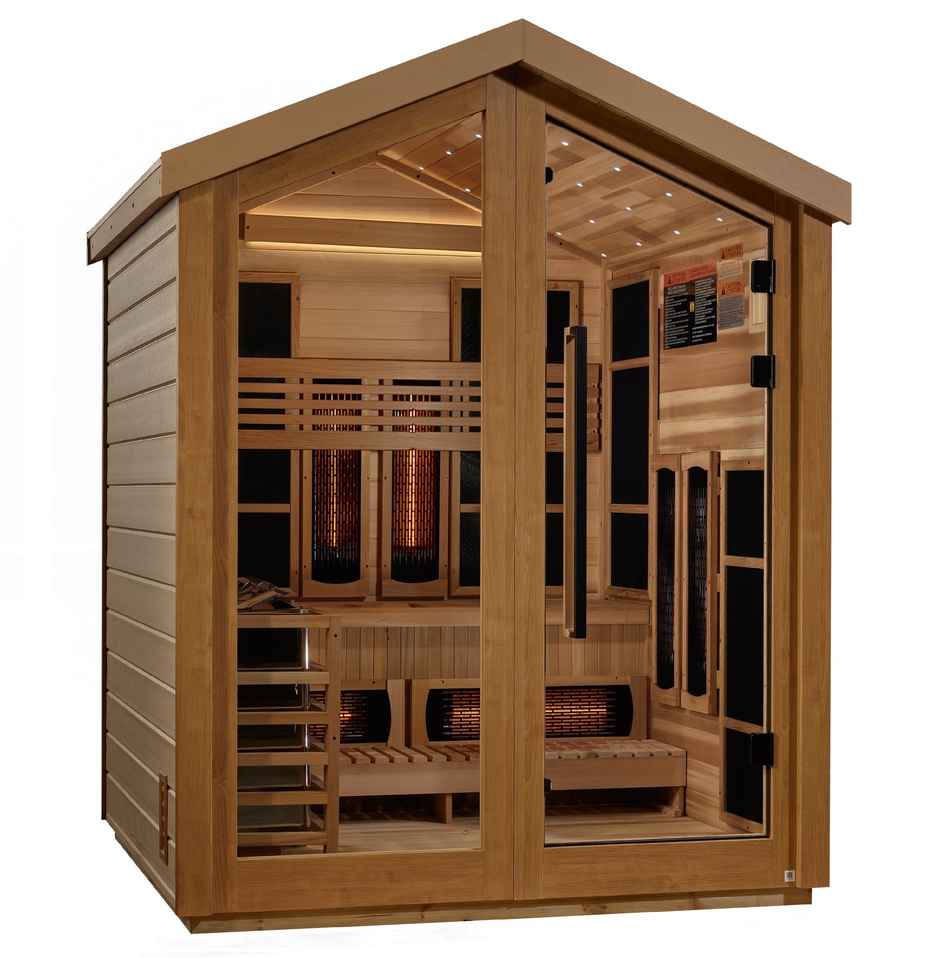 Golden Designs "Loviisa" 3 Person Barn Hybrid PureTech™ Full Spectrum IR or Traditional Stove Outdoor Sauna