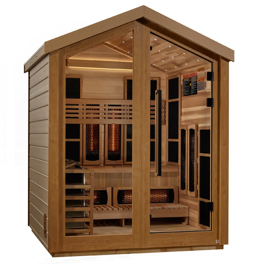 Golden Designs "Loviisa" 3 Person Barn Hybrid PureTech™ Full Spectrum IR or Traditional Stove Outdoor Sauna