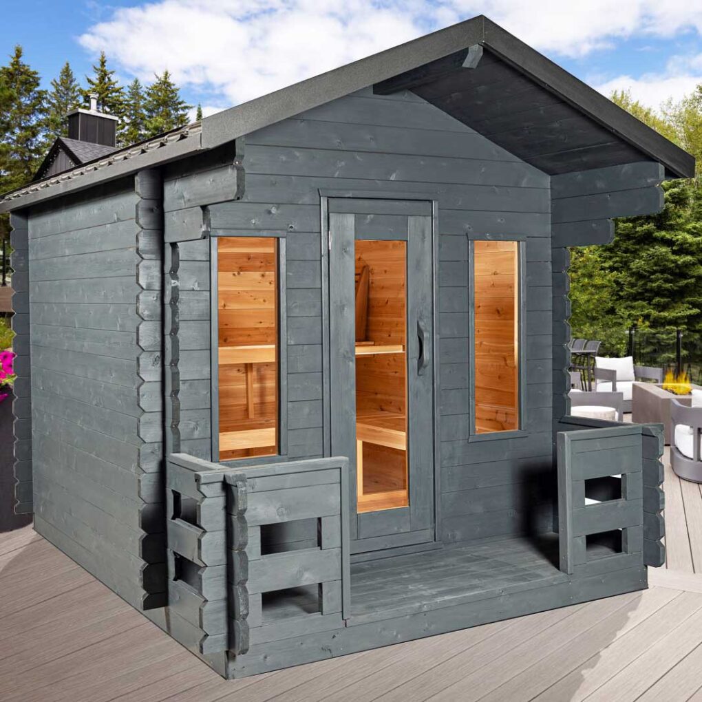 CT Georgian Cabin Sauna with Porch