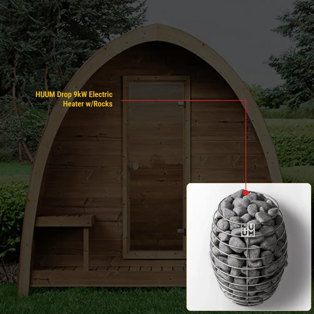 SaunaLife Model G3 Outdoor Home Sauna Kit