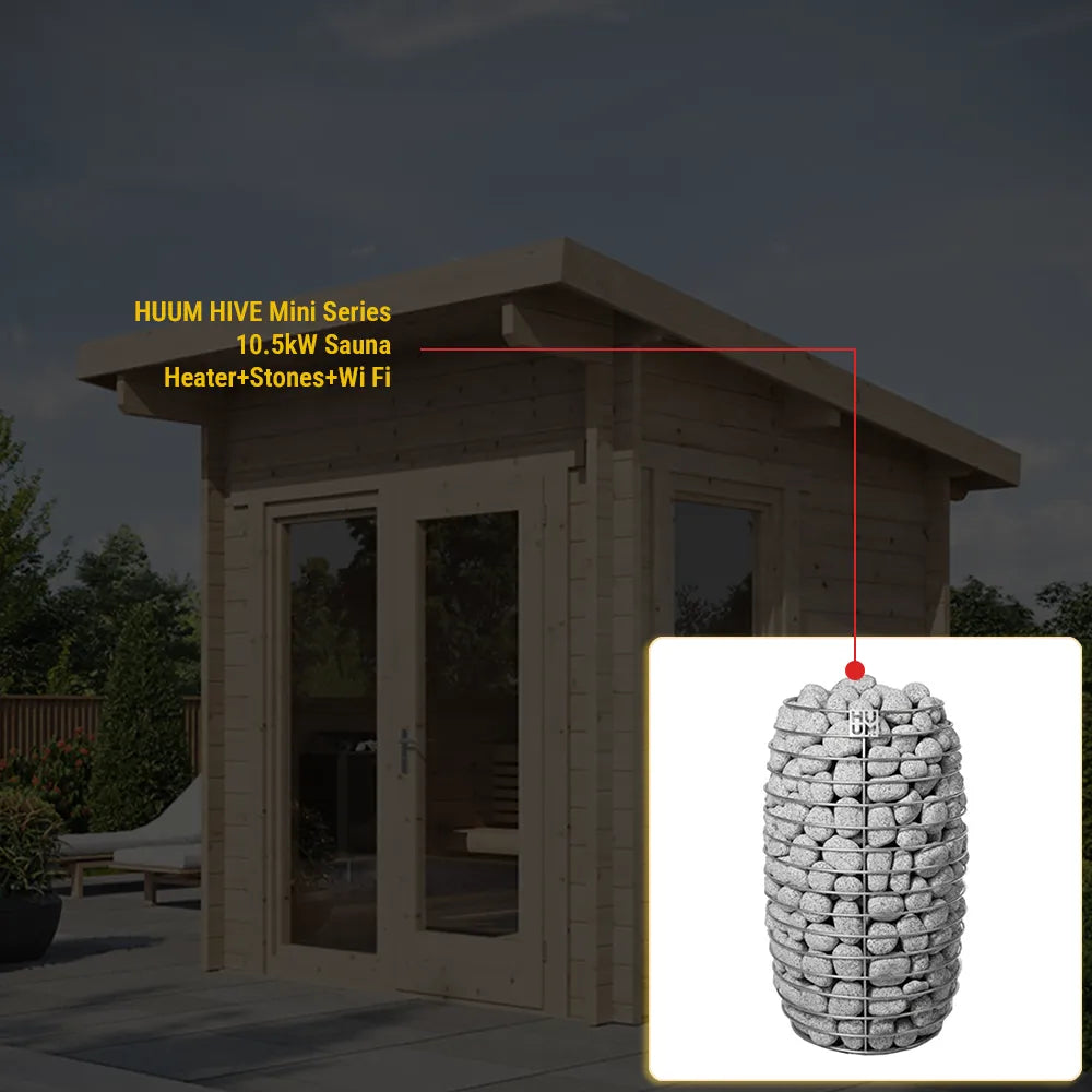 SaunaLife Model G4 Outdoor Home Sauna Kit