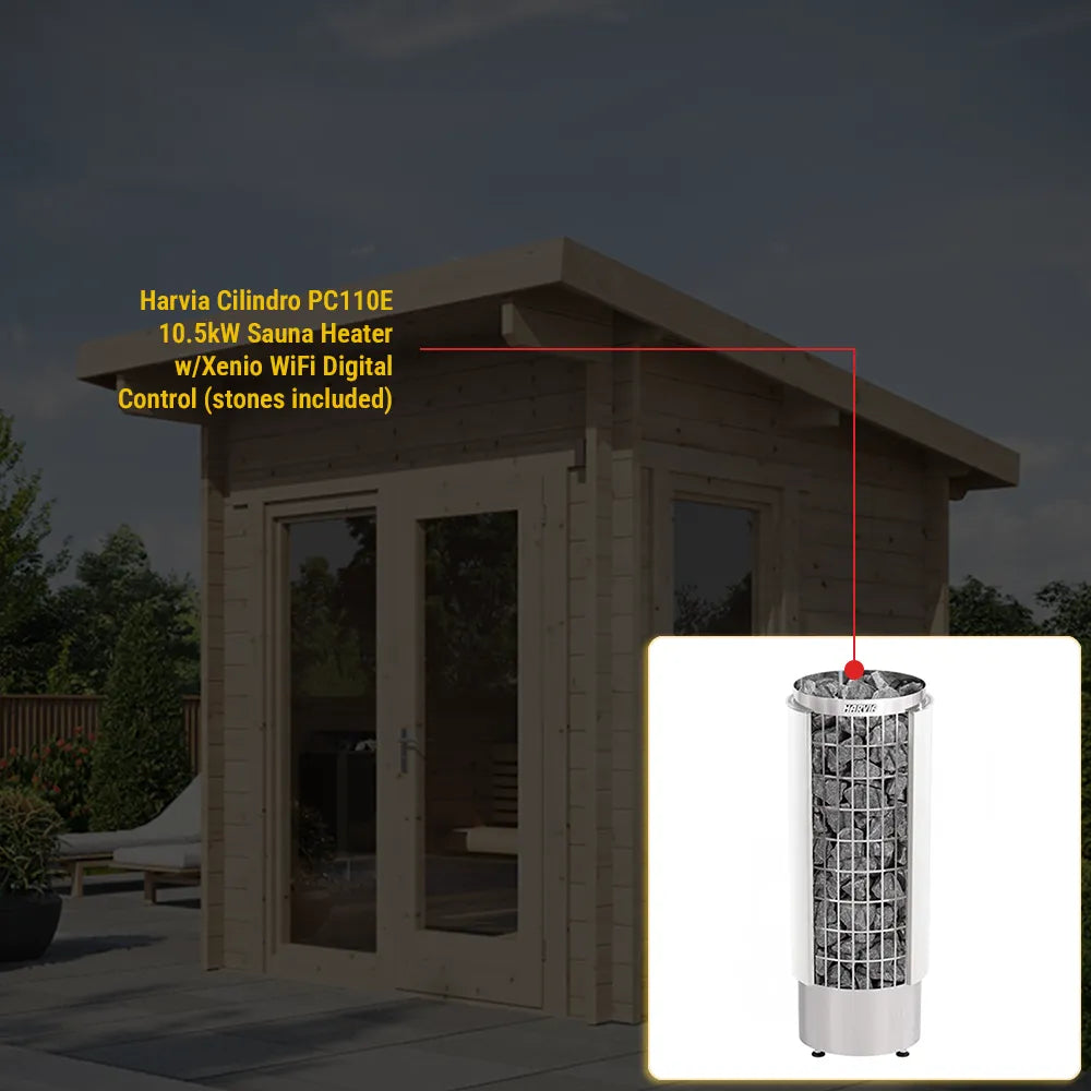 SaunaLife Model G4 Outdoor Home Sauna Kit