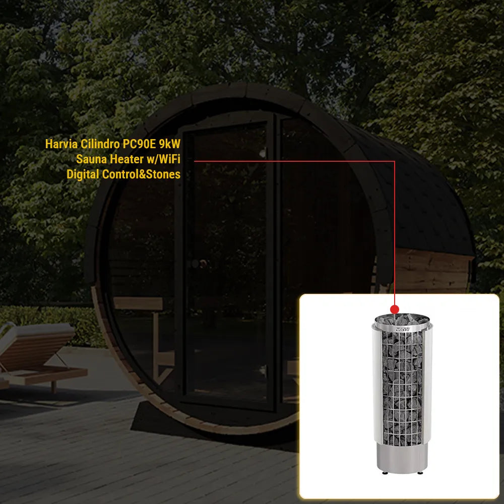 SaunaLife Model EE8G Sauna Barrel