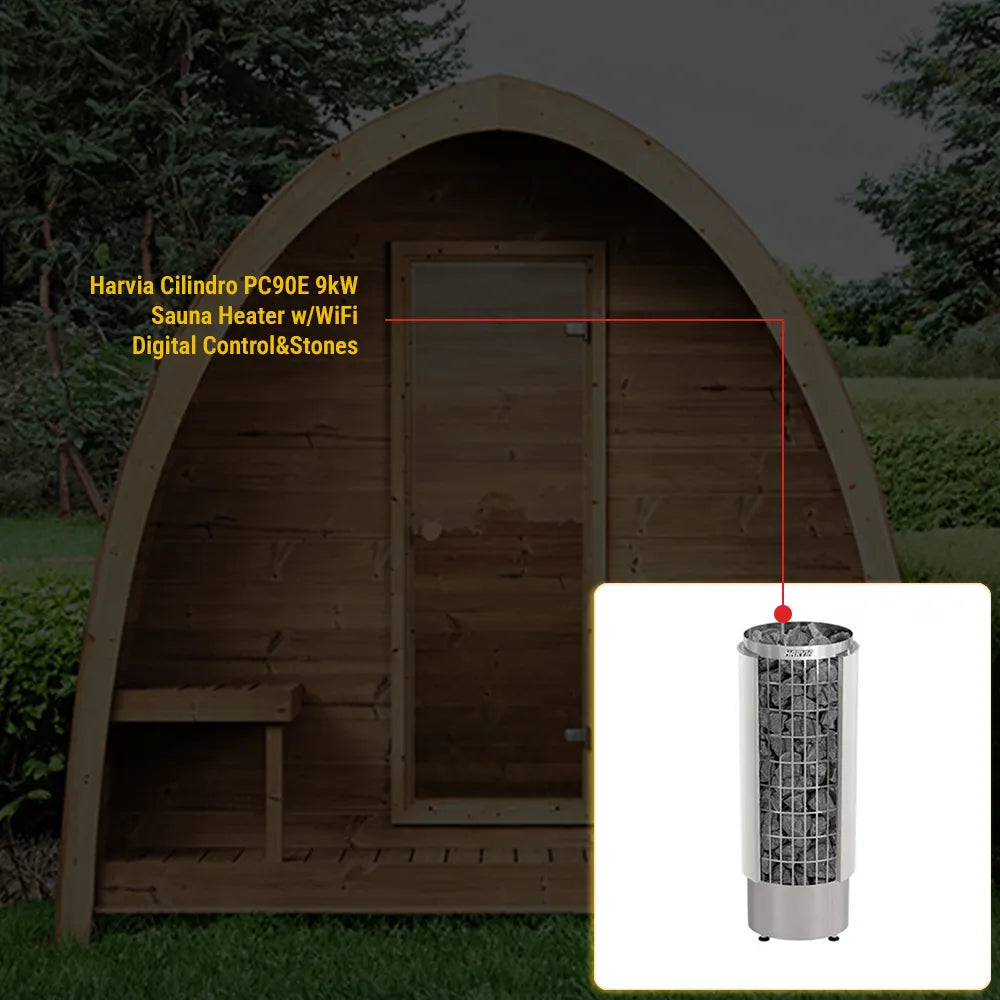 SaunaLife Model G3 Outdoor Home Sauna Kit