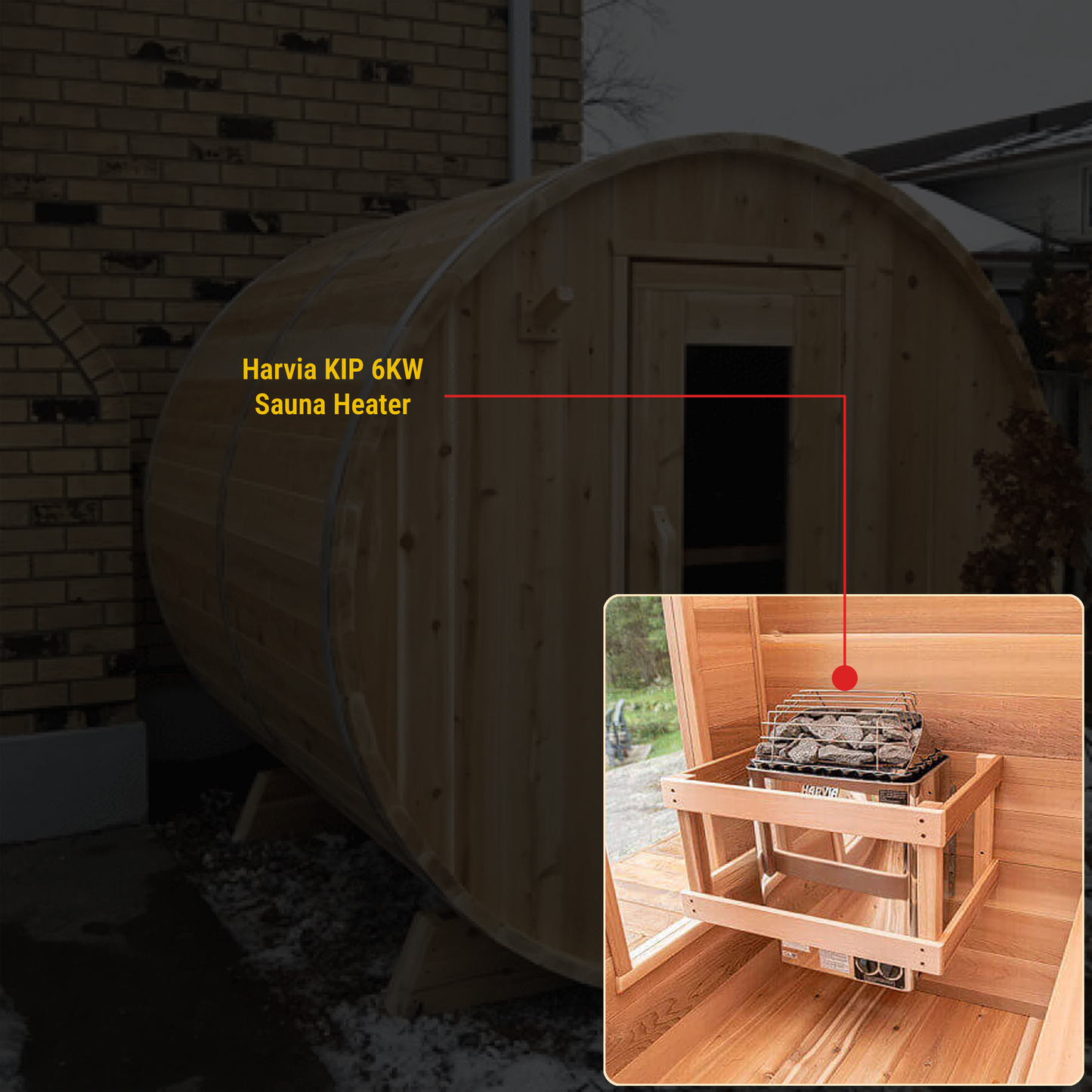 Canadian Timber Harmony CTC22 Red Cedar Outdoor Sauna 