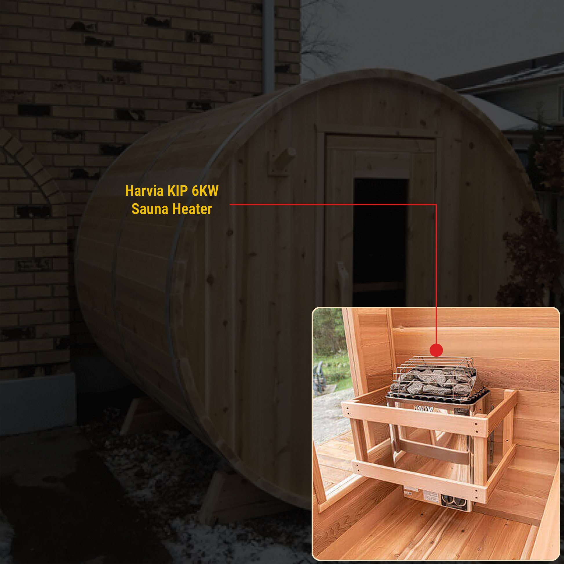 Canadian Timber Harmony CTC22 Red Cedar Outdoor Sauna 