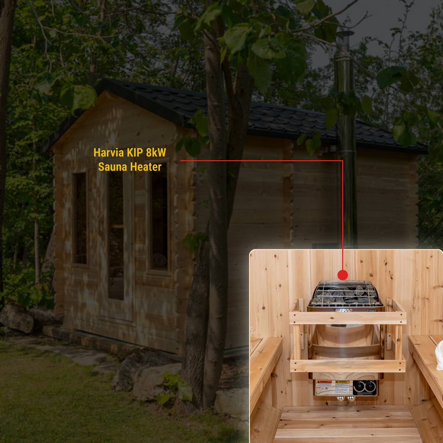 CT Georgian Cabin Sauna with Changeroom