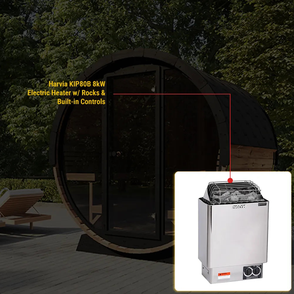 SaunaLife Model EE8G Sauna Barrel