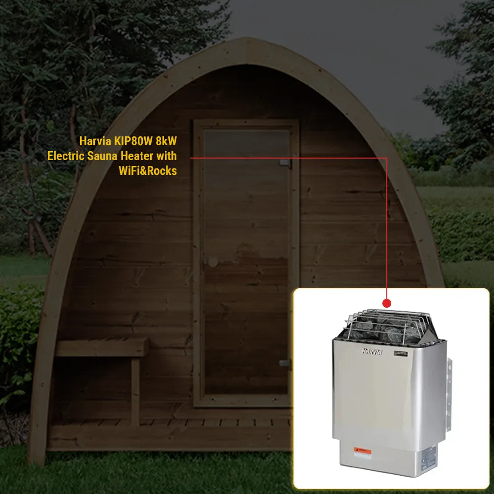 SaunaLife Model G3 Outdoor Home Sauna Kit