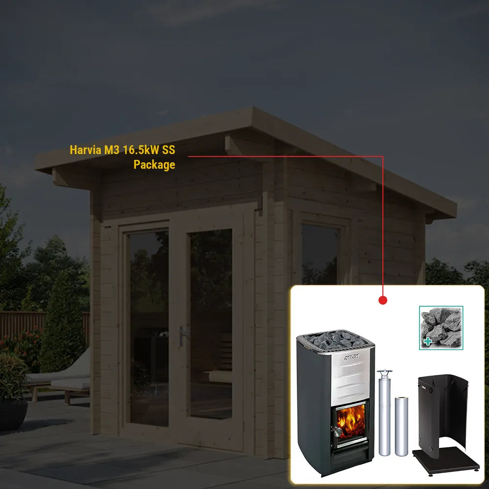 SaunaLife Model G4 Outdoor Home Sauna Kit