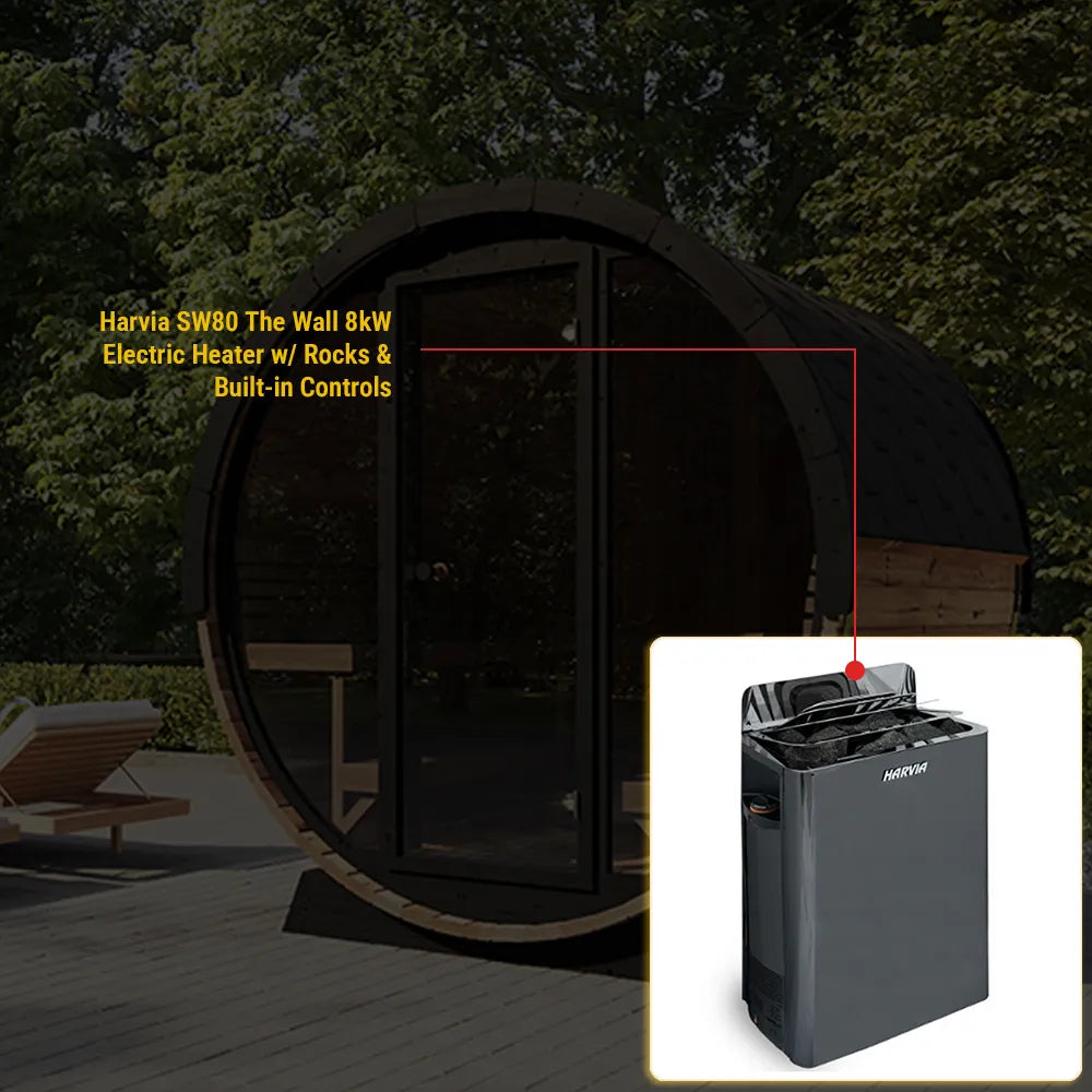 SaunaLife Model EE8G Sauna Barrel