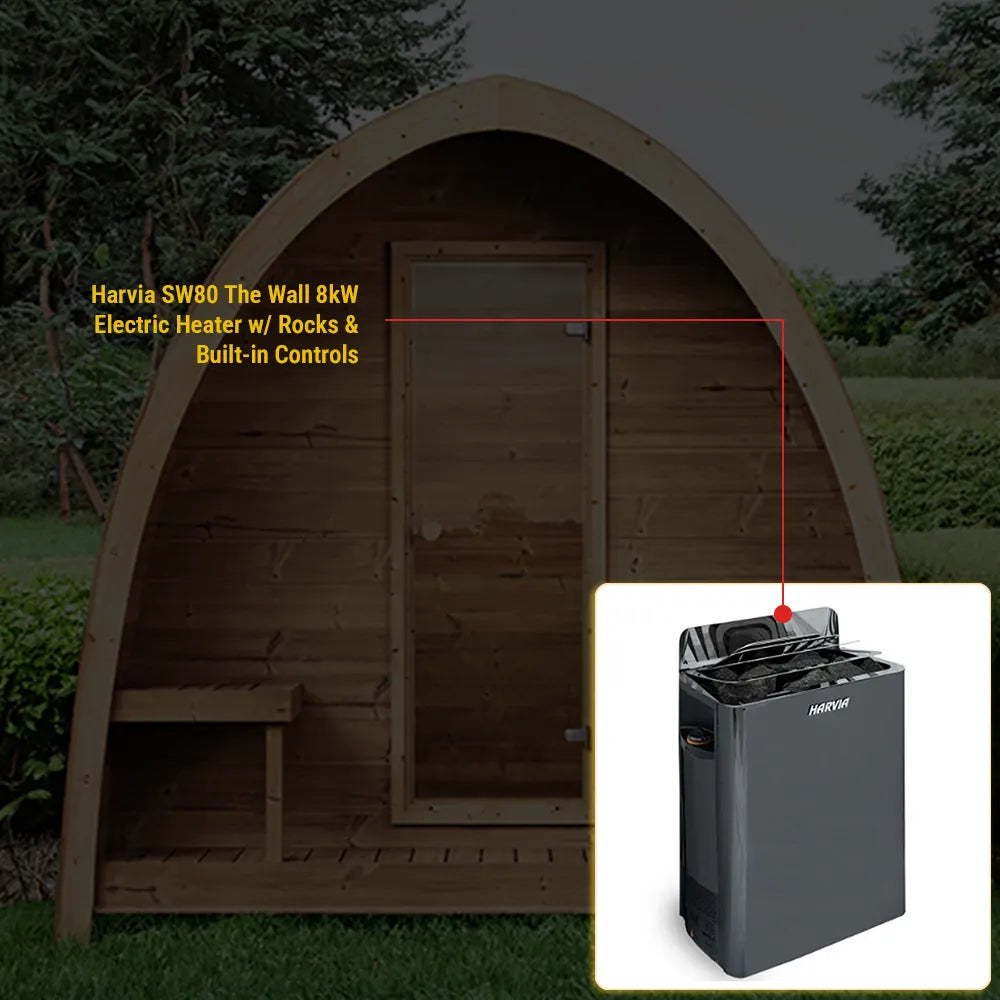 SaunaLife Model G3 Outdoor Home Sauna Kit