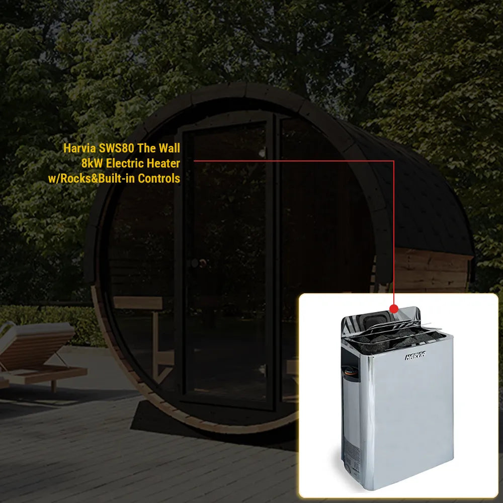 SaunaLife Model EE8G Sauna Barrel