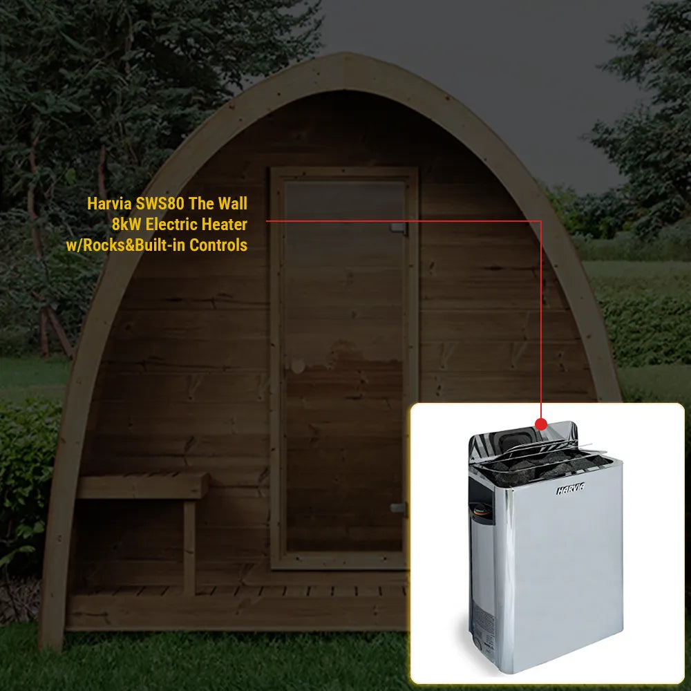 SaunaLife Model G3 Outdoor Home Sauna Kit