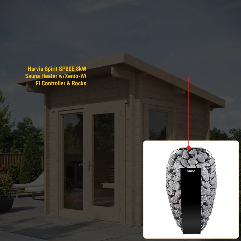 SaunaLife Model G4 Outdoor Home Sauna Kit