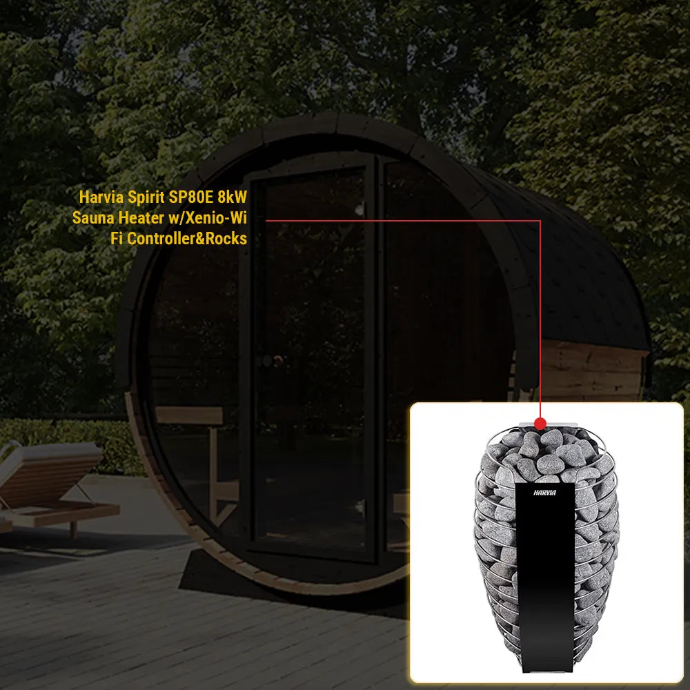 SaunaLife Model EE8G Sauna Barrel