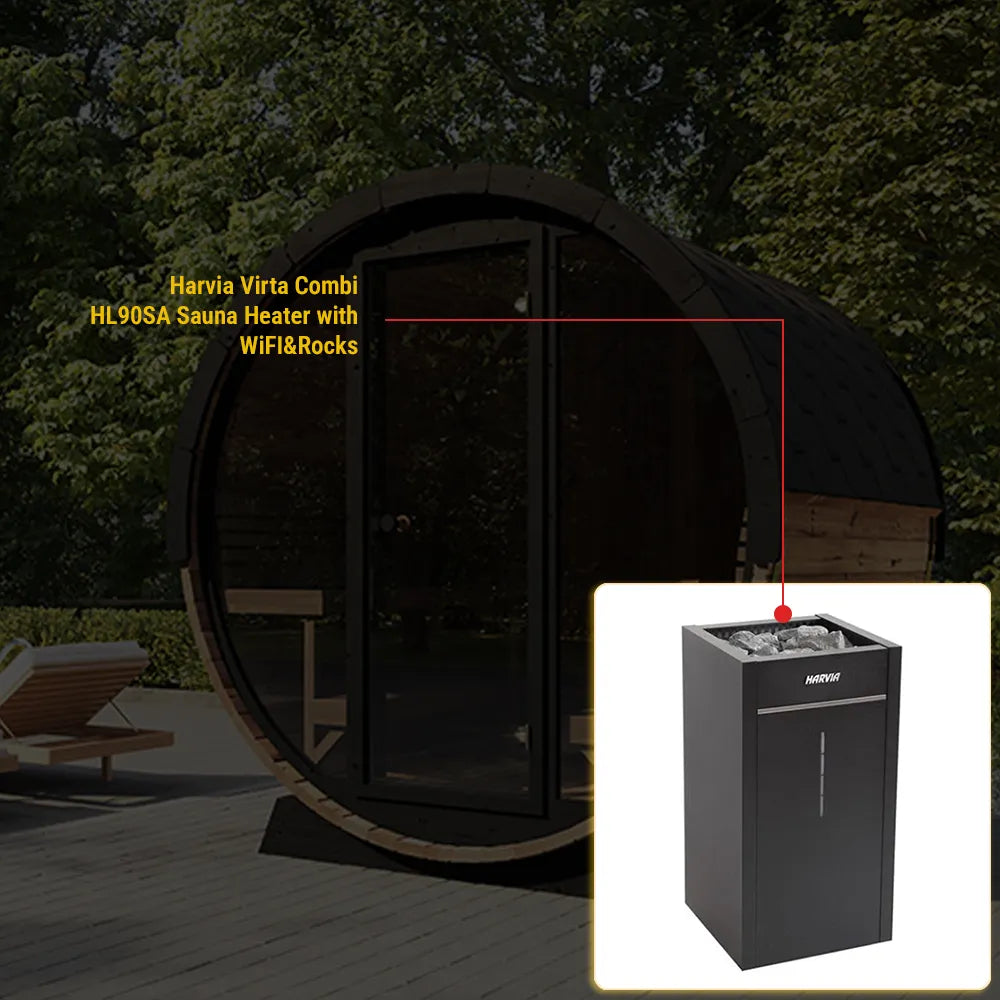 SaunaLife Model EE8G Sauna Barrel