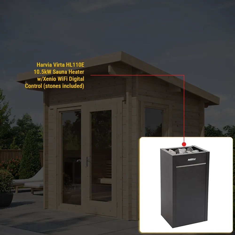 SaunaLife Model G4 Outdoor Home Sauna Kit