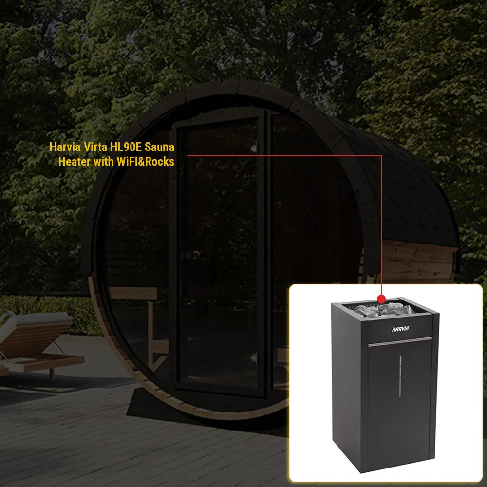 SaunaLife Model EE8G Sauna Barrel