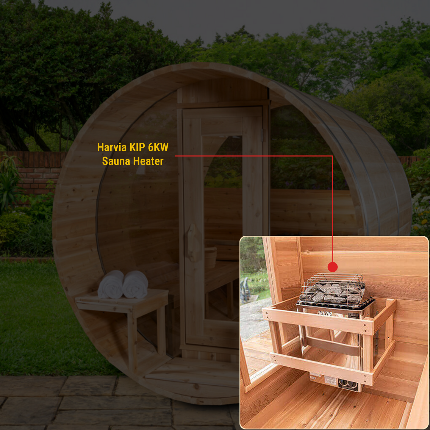 Canadian Timber Serenity MP Barrel Sauna CTC2245MP