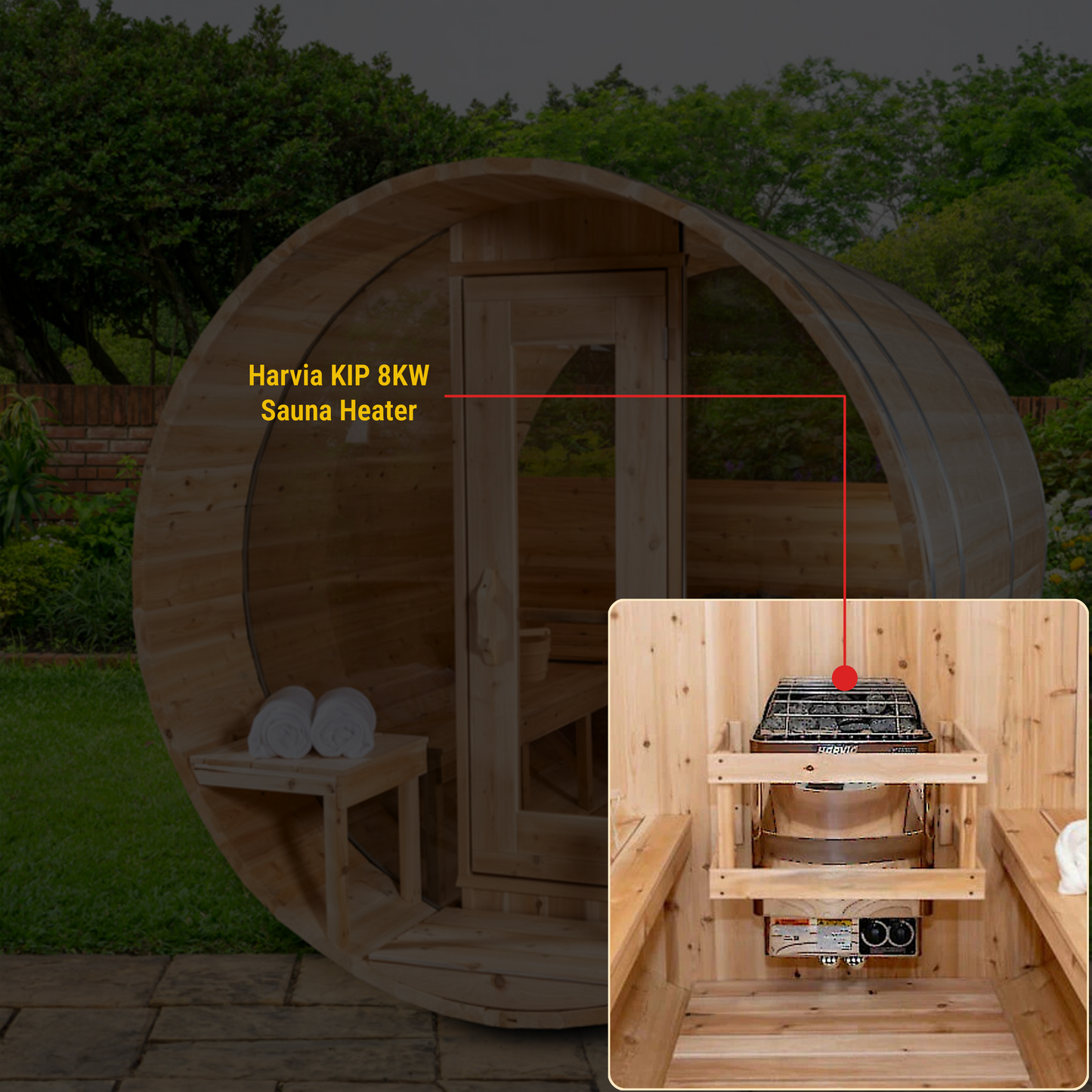 Canadian Timber Serenity MP Barrel Sauna CTC2245MP