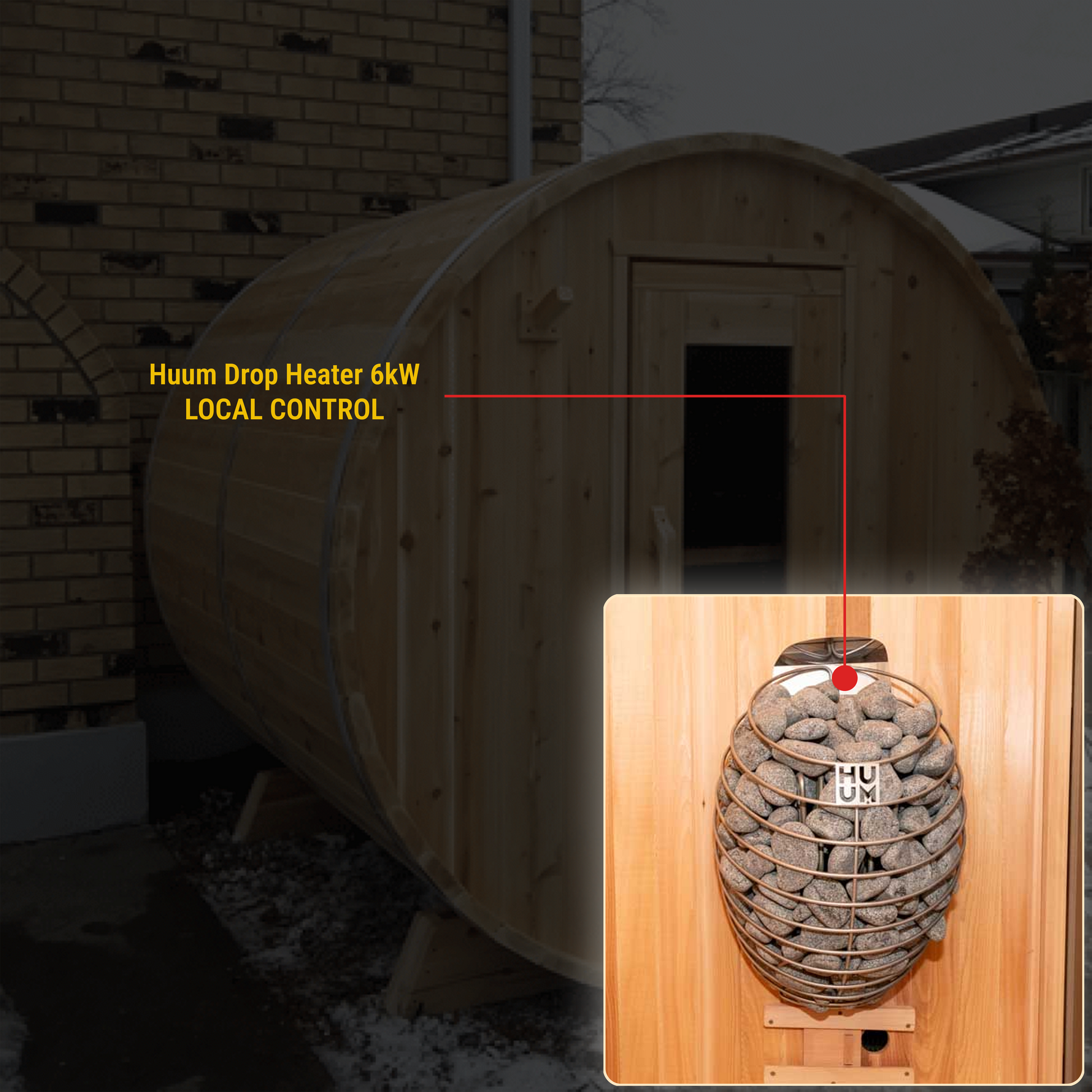 Canadian Timber Harmony CTC22 Red Cedar Outdoor Sauna 
