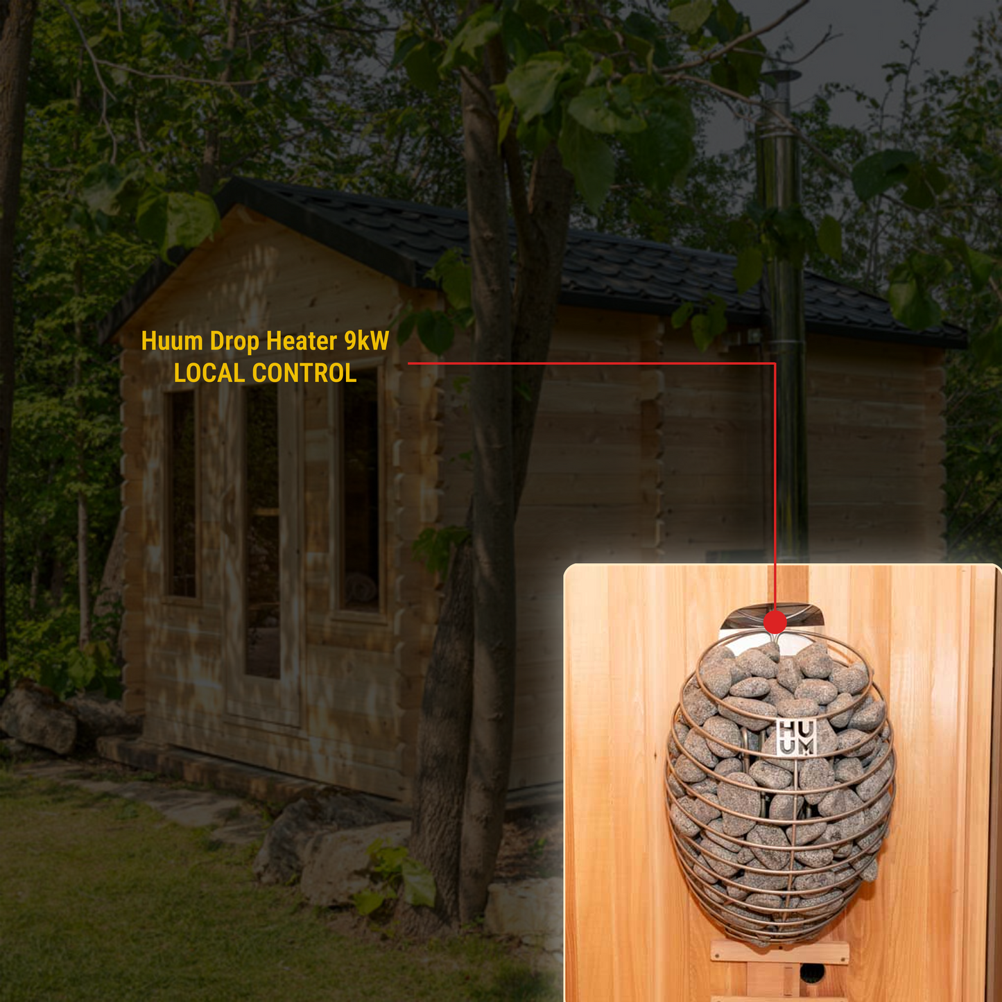 CT Georgian Cabin Sauna with Changeroom