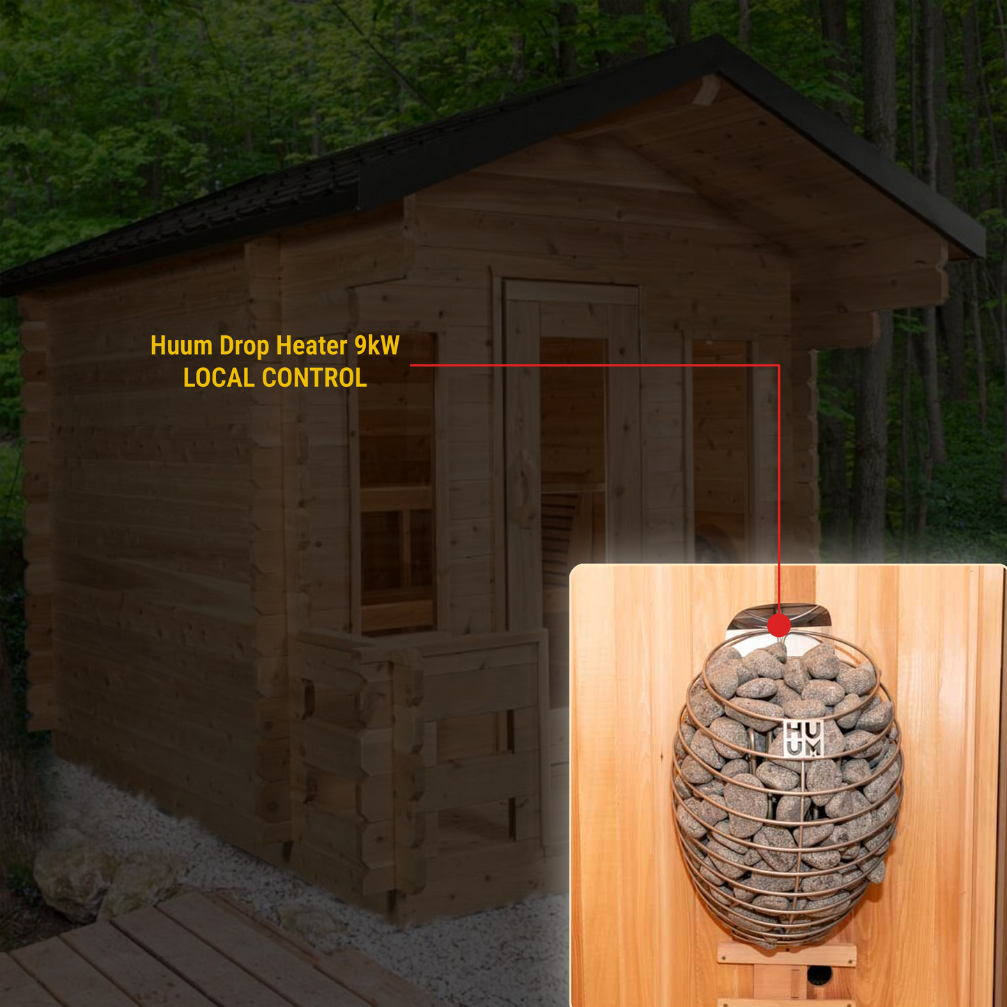 CT Georgian Cabin Sauna with Porch