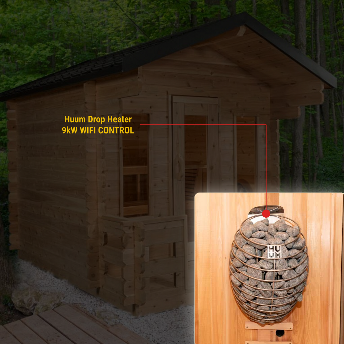 CT Georgian Cabin Sauna with Porch