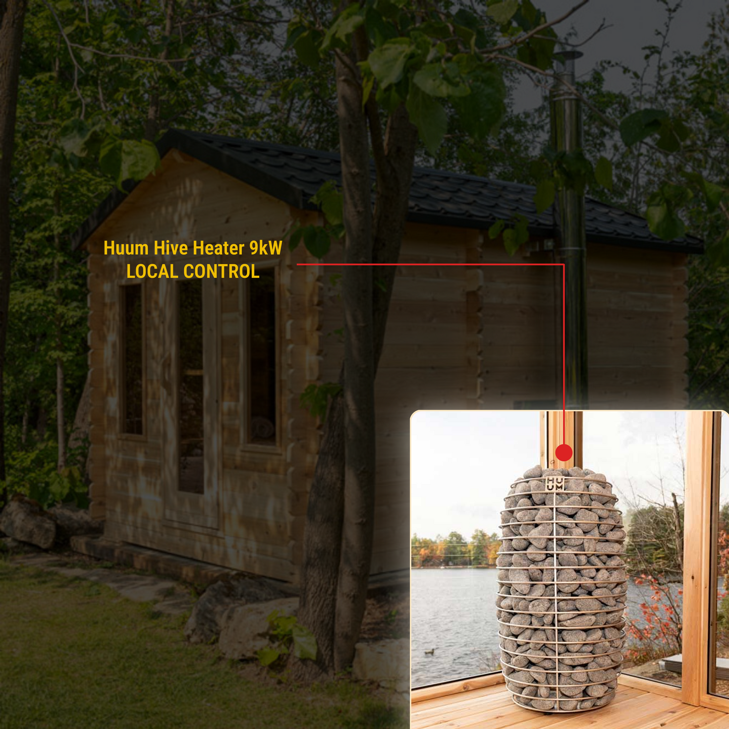 CT Georgian Cabin Sauna with Changeroom