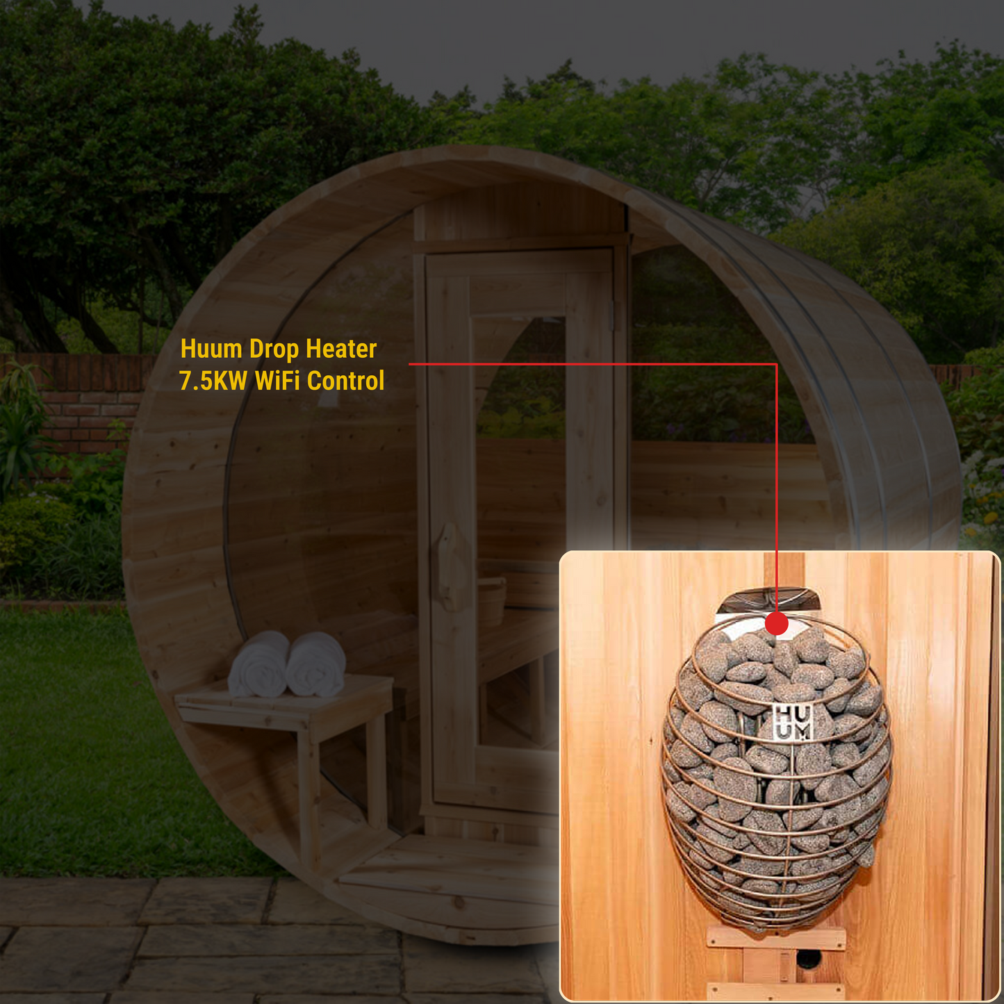 Canadian Timber Serenity MP Barrel Sauna CTC2245MP